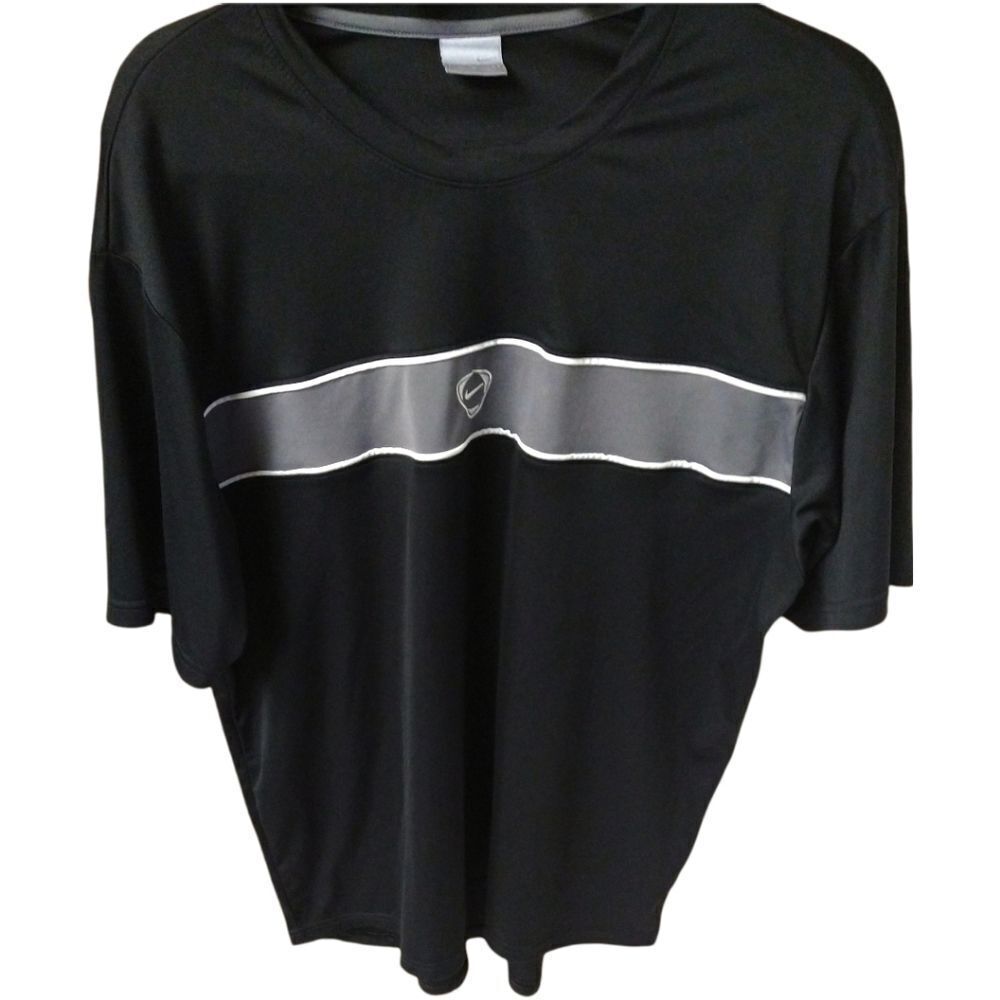 Men'sย NIKE ShortโSleeve Black & Gray Shirt.โMy - Picture 7 of 11